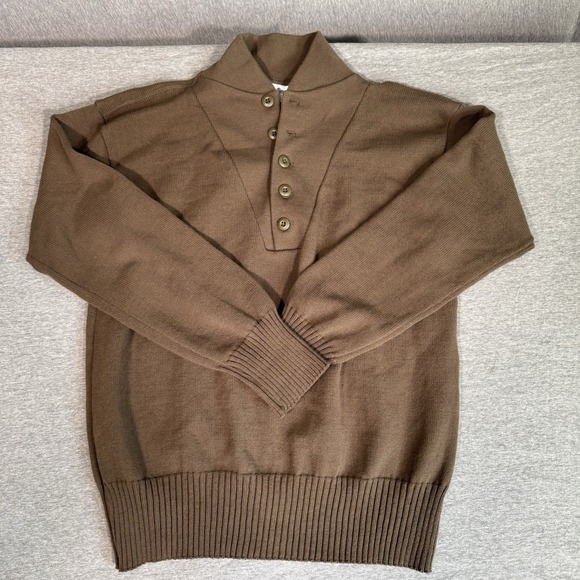 Dscp Other - Vintage DSCP Garrison Collection Henley Knit Sweater Men's XL (46-48)